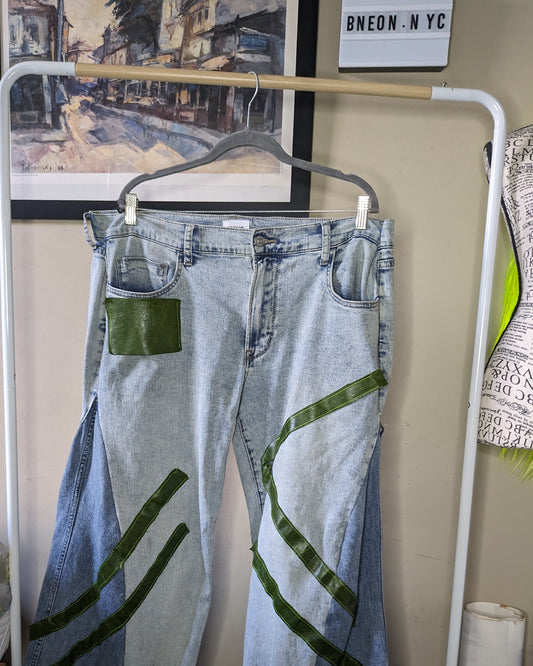 Denim Bell-bottoms Pants