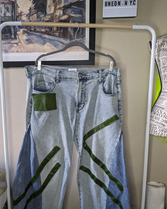 Denim Bell-bottoms Pants